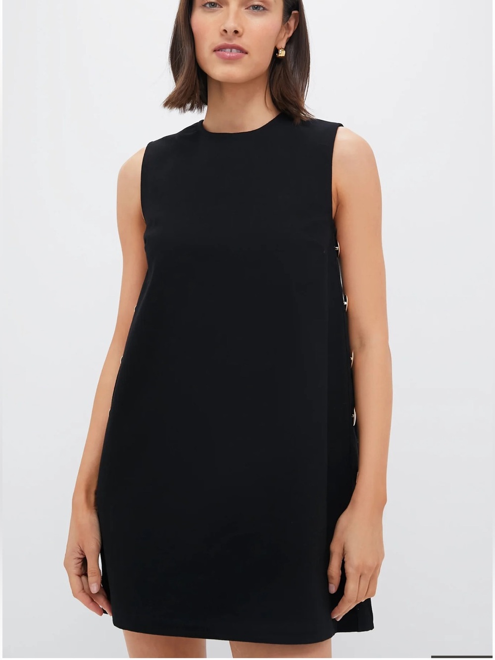 Tuckernuck Hyacinth House Black Twill Button Bitsy Dress - Picture 5 of 16